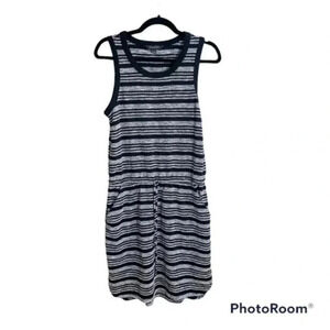 Banana Republic striped sleeveless dress Small